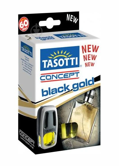Рідкий освіжувач повітря для обдуву 8 мл - "Tasotti" - Concept - Black Gold (Чорне золото) (24шт/уп) No Brand (354748375)