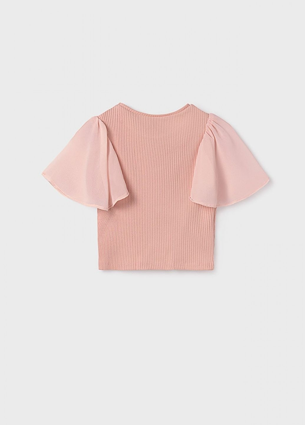 Персиковая футболка Mayoral