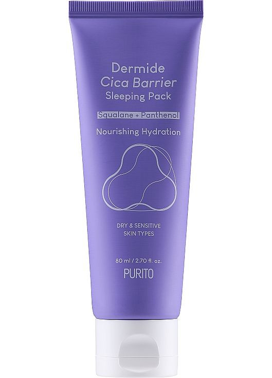 Регенерирующая ночная маска Dermide Cica Barrier Sleeping Pack 80ml (823718-2361) PURITO (368632037)