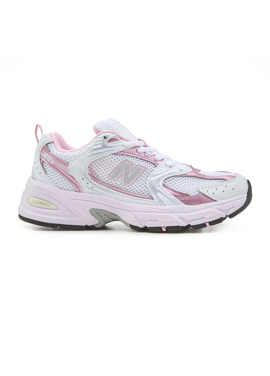 Білі кросівки чоловічі new balance 530 white pink нью беланс 530 білі демісезон No Brand