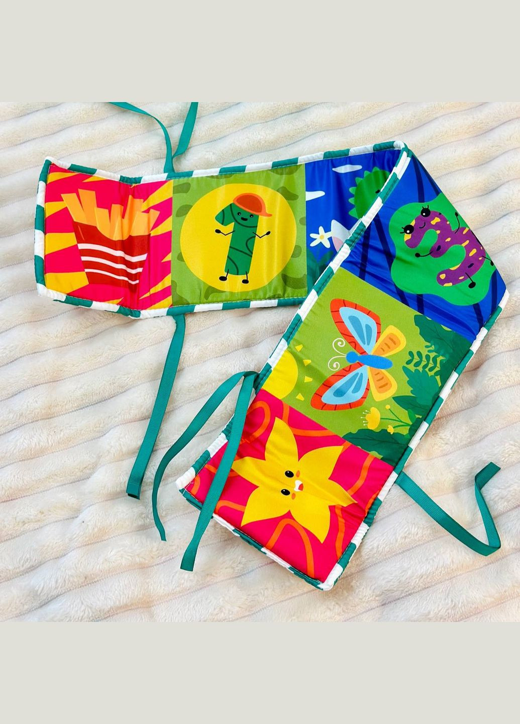 Двухсторонняя книга бортик QBX085A для младенцев Limo Toy (327796817)