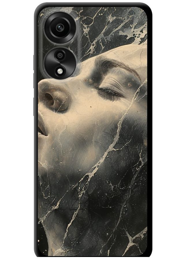 TPU чорний чохол 'Мармурова жінка' для Endorphone Oppo A78 4G (285698900)