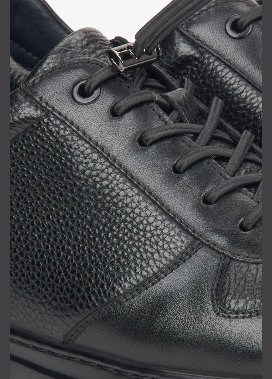 Черные кеды низкие, цвет черный Estro