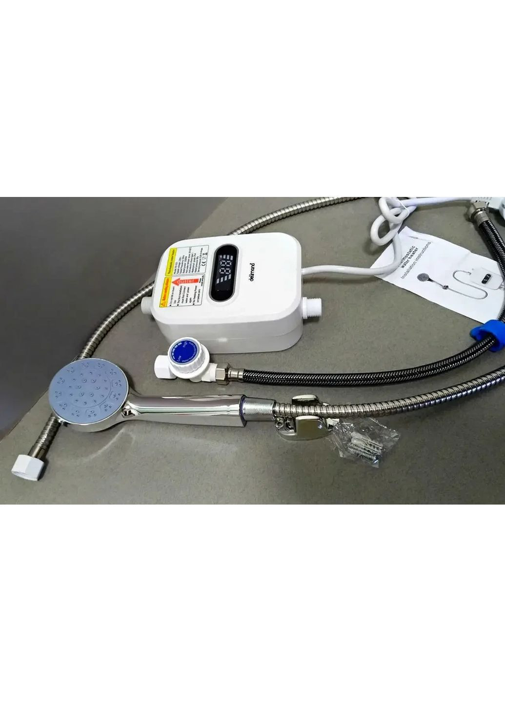 Проточный переносной Душ-водонагреватель Водонагреватели проточные электрические с душем для дачи hjk Delimano (373423483)