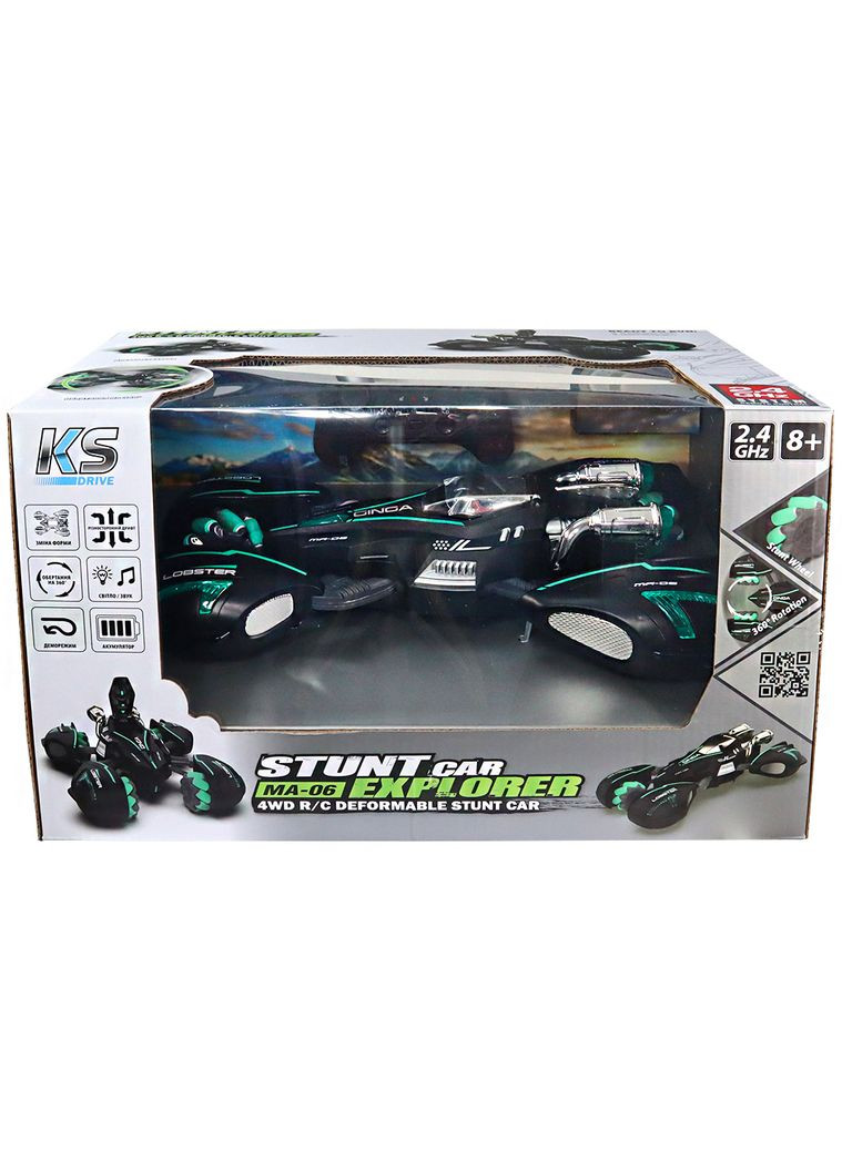 Автомобиль Трюковой на р/у Lobster, 1:14, черный () KS Drive SL-432ABl (333654432)