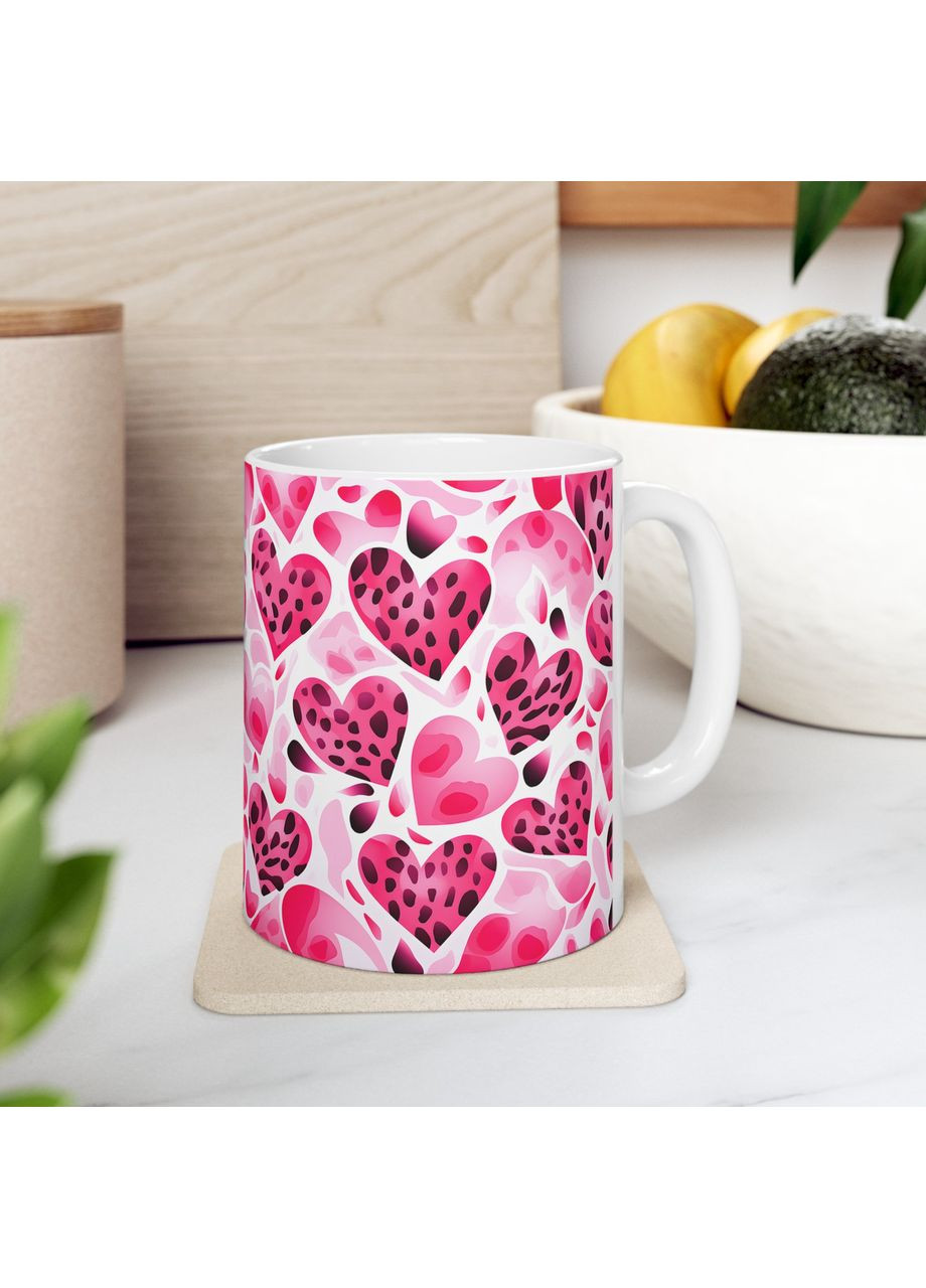 Керамічна чашка з дизайном "Палітра сердець" - 37 No Brand (368671428)