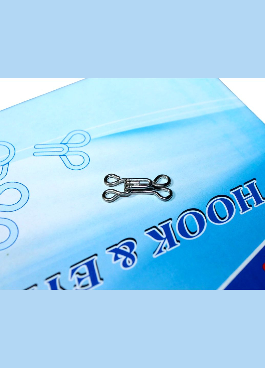 Гачки пришивні сріблясті №3/18мм/1770пар FROM FACTORY KRZ (339105288)