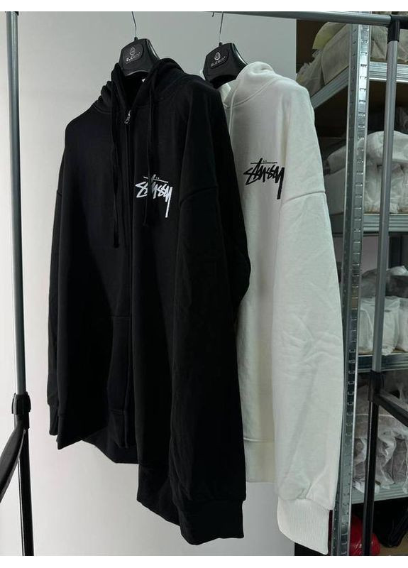 Толстовка черная, белая с красивыми принтами, в стиле stussy No Brand (363819836)