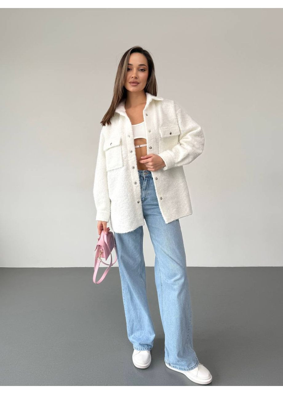 Жіноча куртка-сорочка букле Osoblyva (353685835)