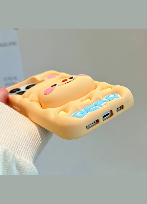 Силиконовый чехол Funny 3D для Apple (6.7") Little bear Epik iPhone 15 Pro Max (299898066)