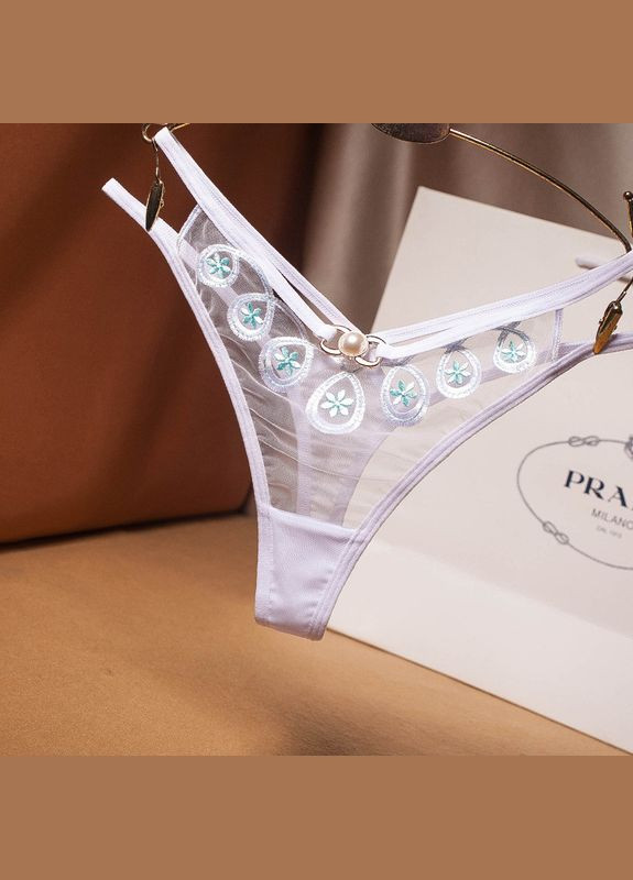 Жіночі прозорі трусики стрінги сексуальні Honey Fashion Accessories S/М/L білий (2-273) No Brand (313442671)