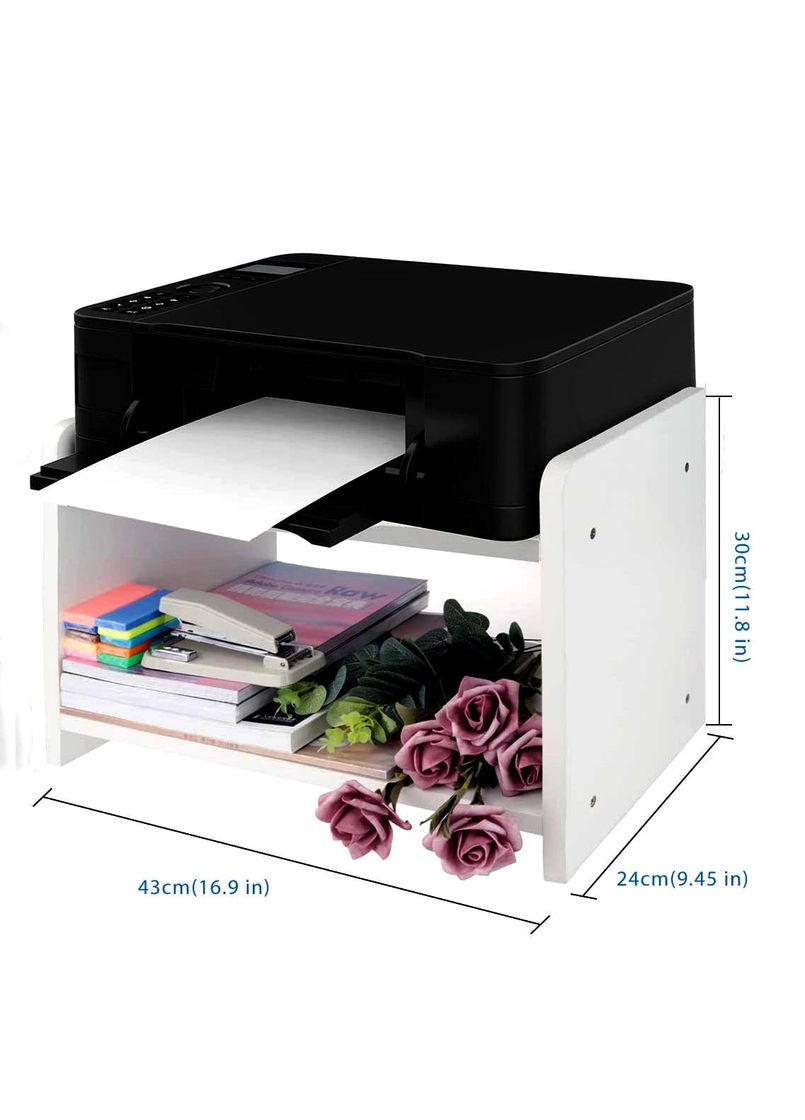 Настольная полка для принтера из дерева Брикама зефир (ТДП-000420) No Brand (328415442)