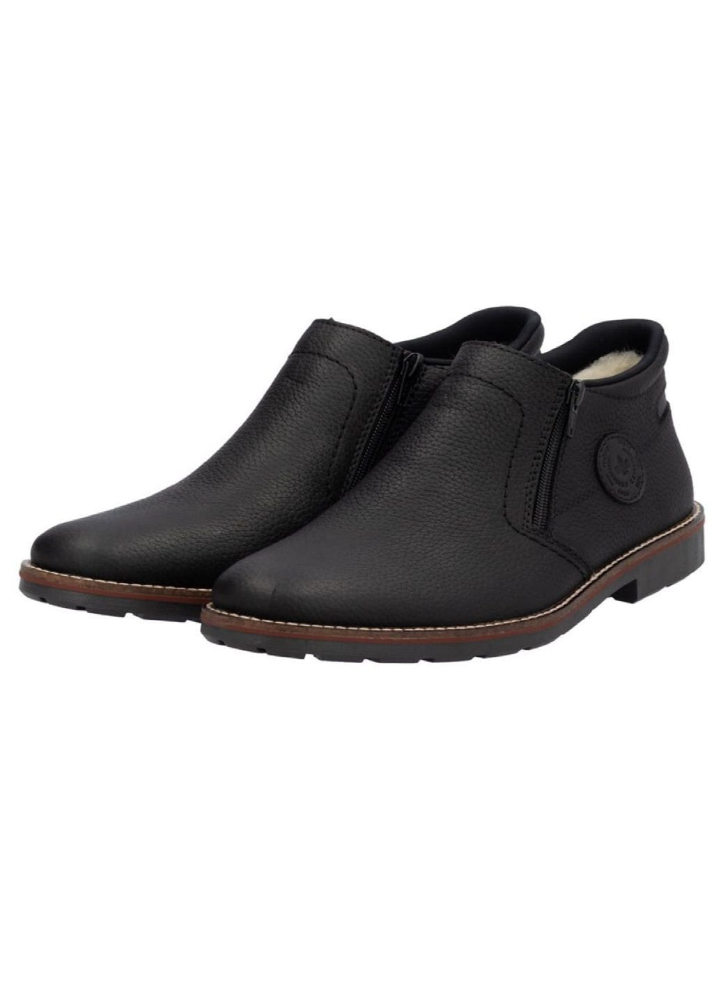 Черные зимние ботинки Rieker