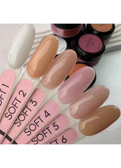 Гель для нарощування нігтів SOFT GEL №6 30ml ONE PRO LINE (395870525)