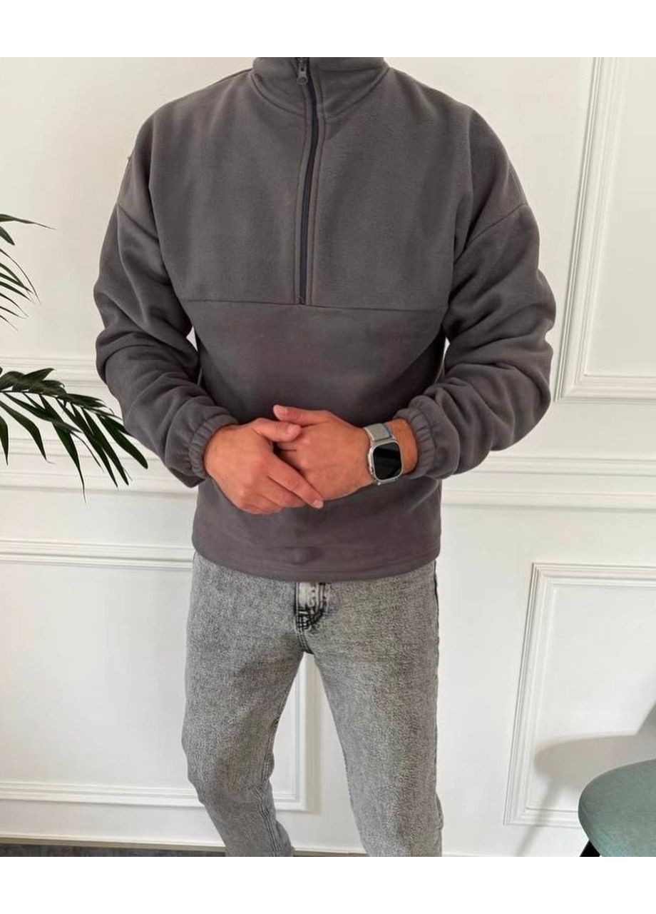 Батнік чоловічий на змійці з двостороннього флісу — теплий та зручний (заміри в описі) DK/DL Мода без кордонів (369529808)