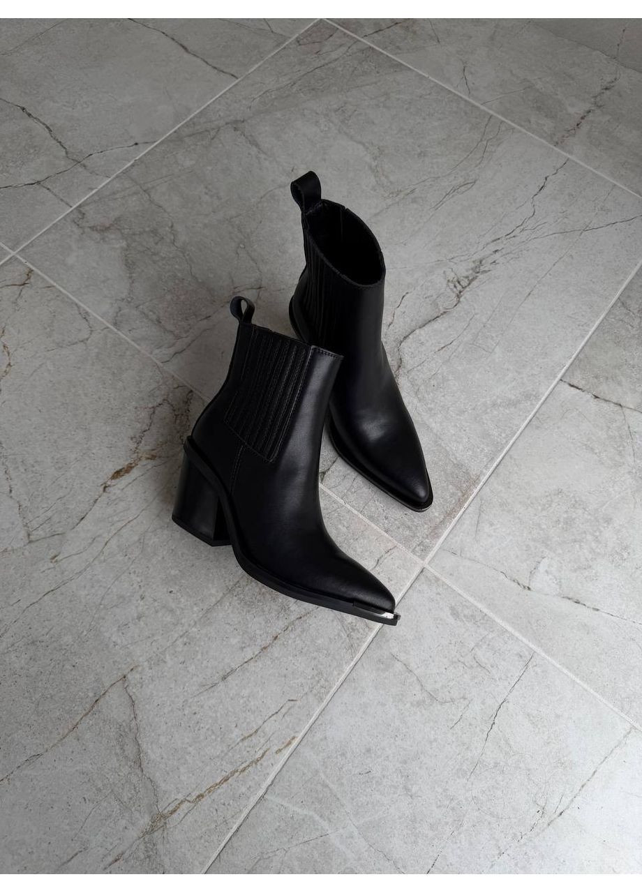 Чорні демісезонна чорні ботильйони Helen