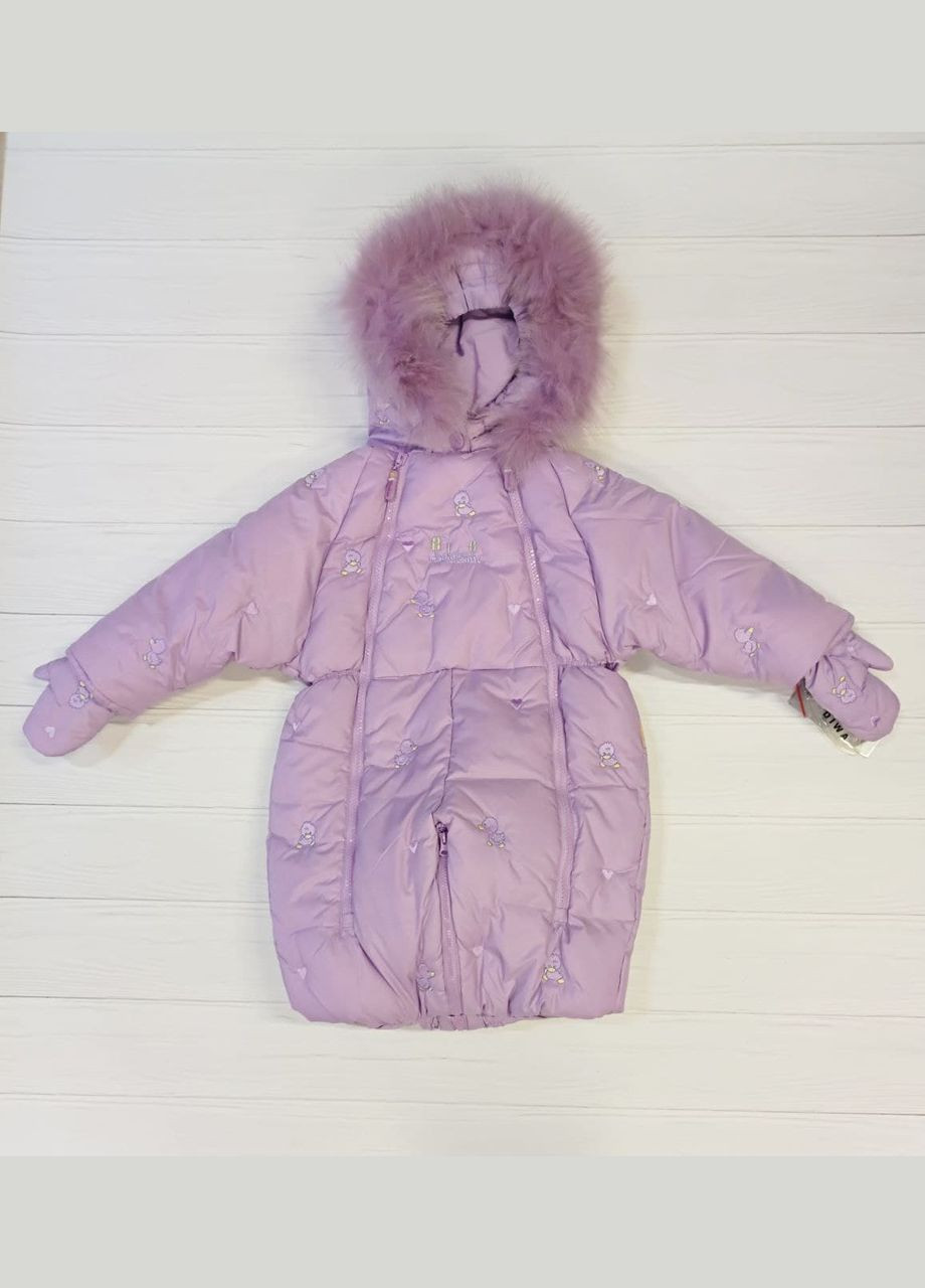 Комбинезон-трансформер дев. Светлая-сиренева зима 11-1702 DIWA (301940208)