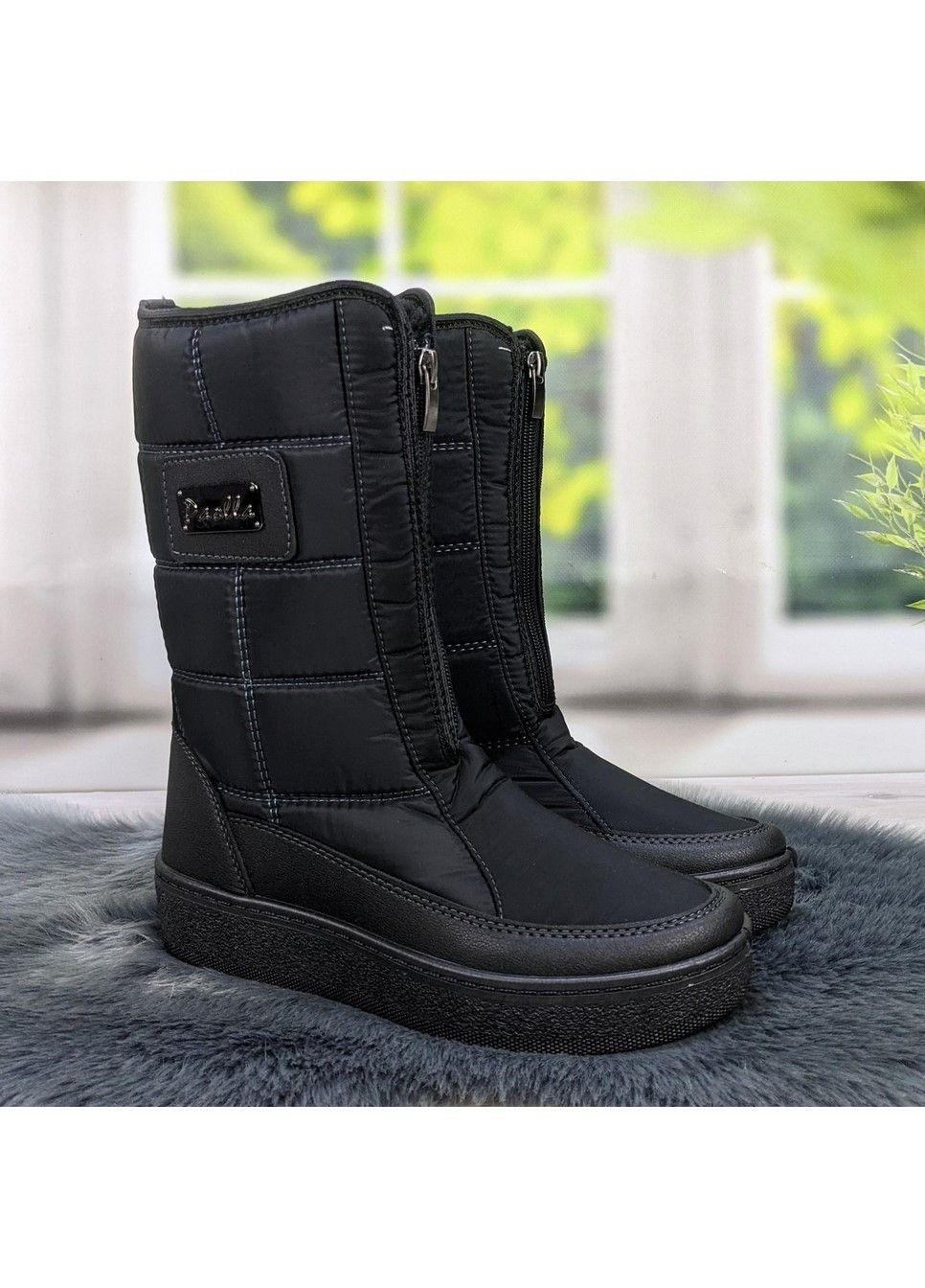 Чоботи жіночі дутики зимові чорні Paolla (308975523)