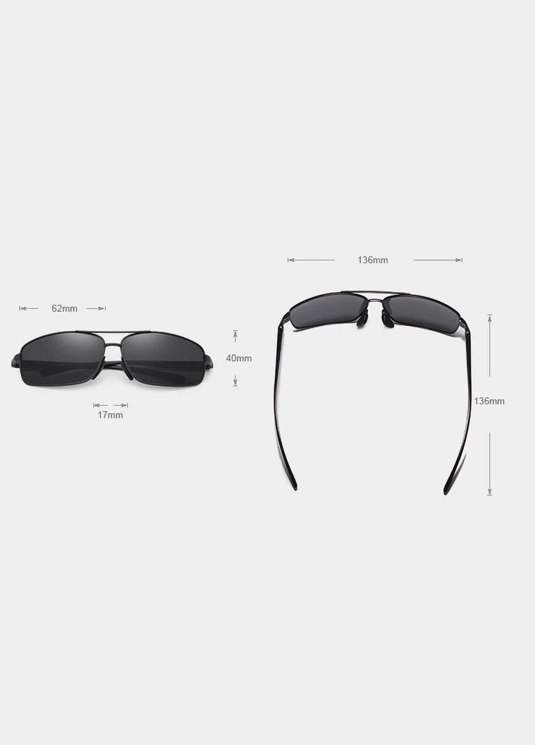 Мужские фотохромные поляризационные солнцезащитные очки N7088 Black Photochromic KINGSEVEN (303401615)