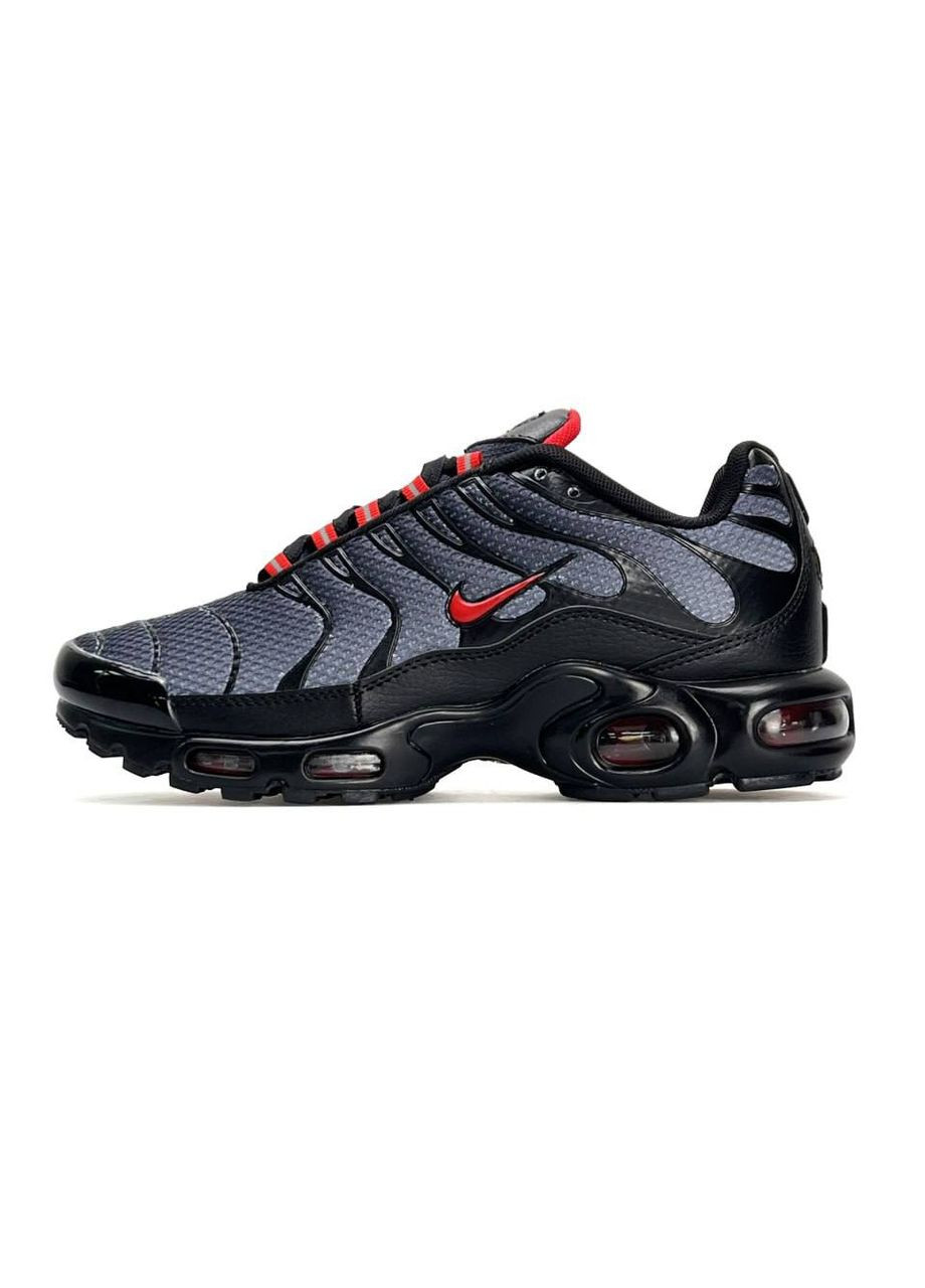Чорні Осінні кросівки чоловічі nike No Brand Air Max Plus New Black Grey Red
