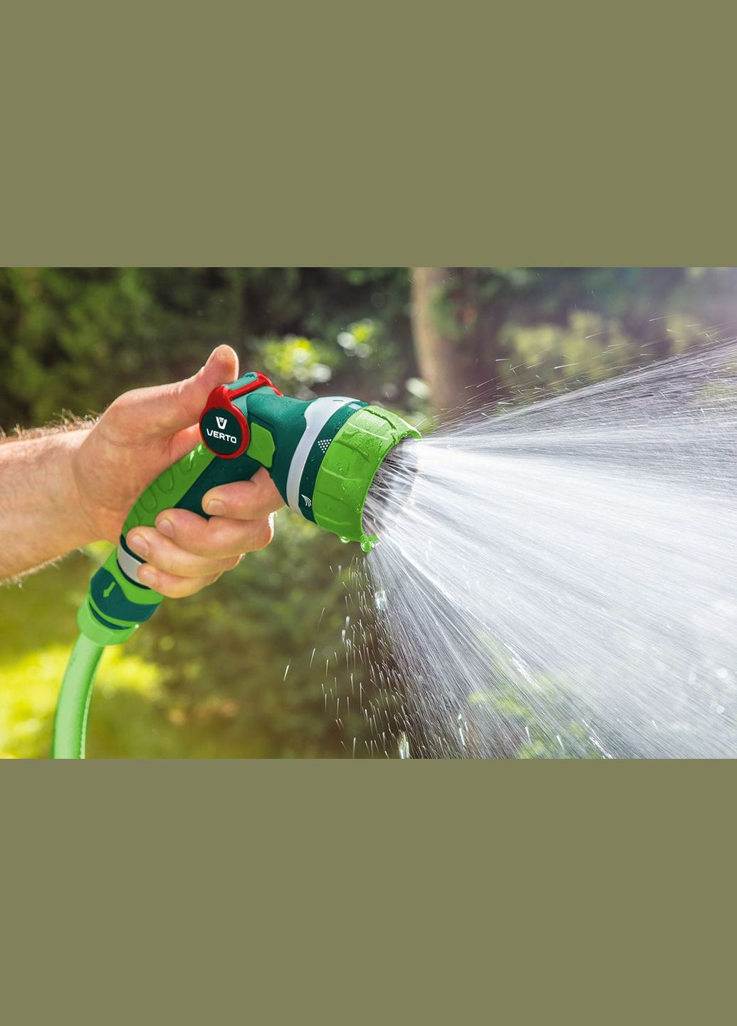 Садовий зрошувач (200 мм, 1/2" - 3/4") пістолетний 7 функцій (22393) Verto (306552287)