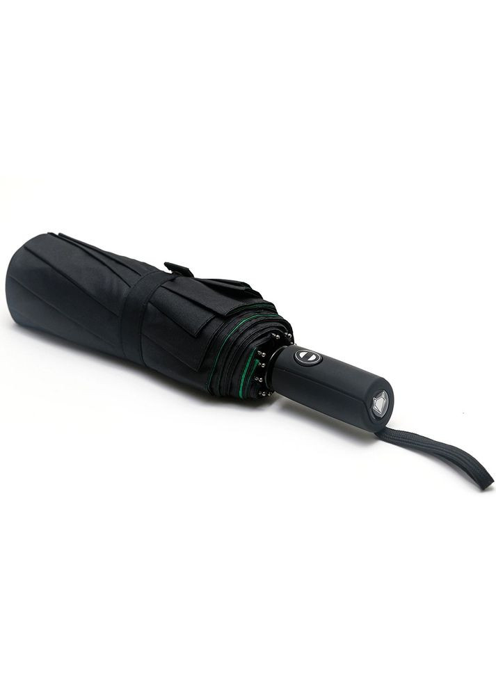 Чёрный зонтик с двойным куполом полный автомат черный umb4-007 Krago (316619803)