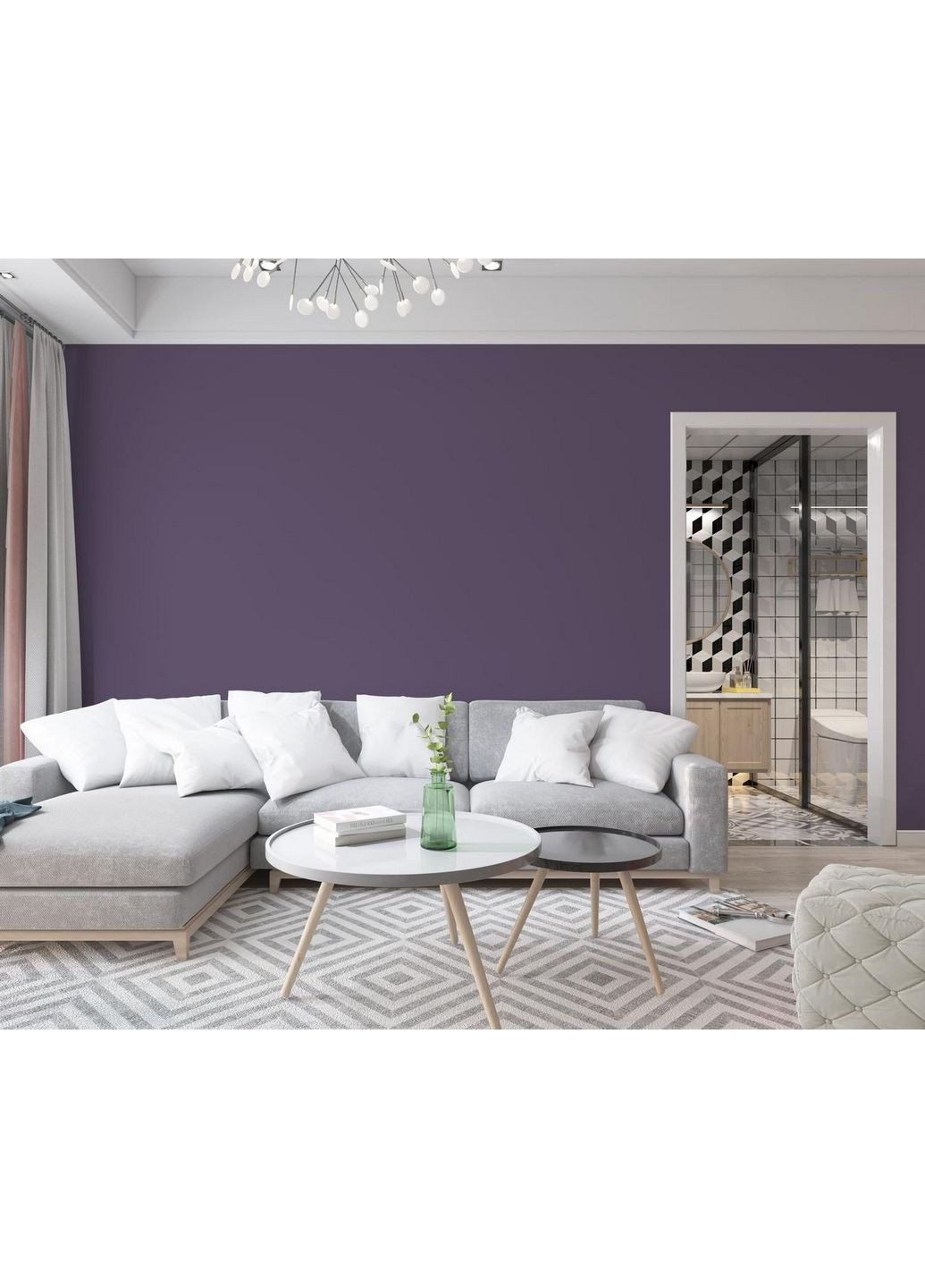 Краска интерьерная латексная 5020-R70B 5 л SkyLine (289461316)