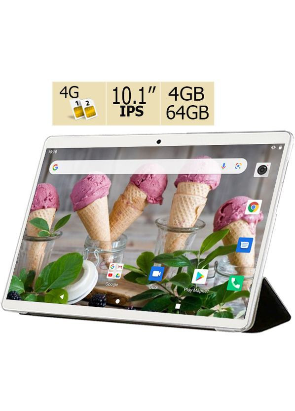 Планшет и чехол-книжка S 464 LTE IPS 10.1" 4GB/64GB Gold (1367) Adronix (372806237)