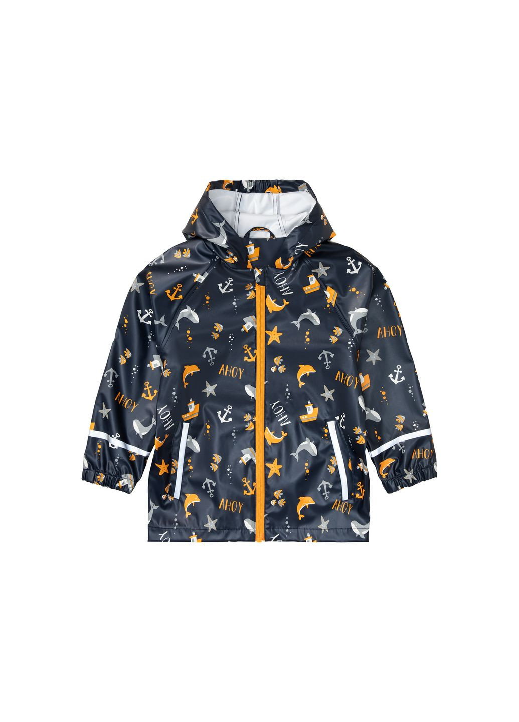 Куртка-дождевик водоотталкивающая и ветрозащитная для мальчика 3M Scotchlite™ 436984 темно-синий Lupilu (296716009)