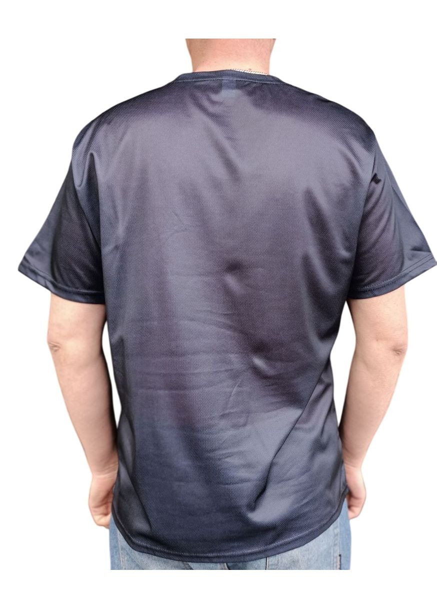 Черная футболка со скелетом черепом кулаки размер хxl No Brand