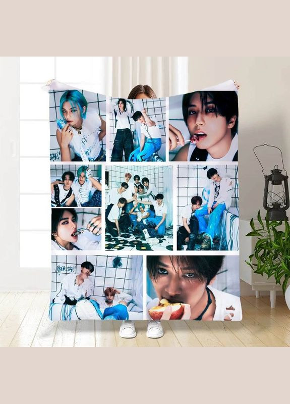 Плед 3D Stray Kids collage №2 30263 180х215 см FlexDress (364767203)