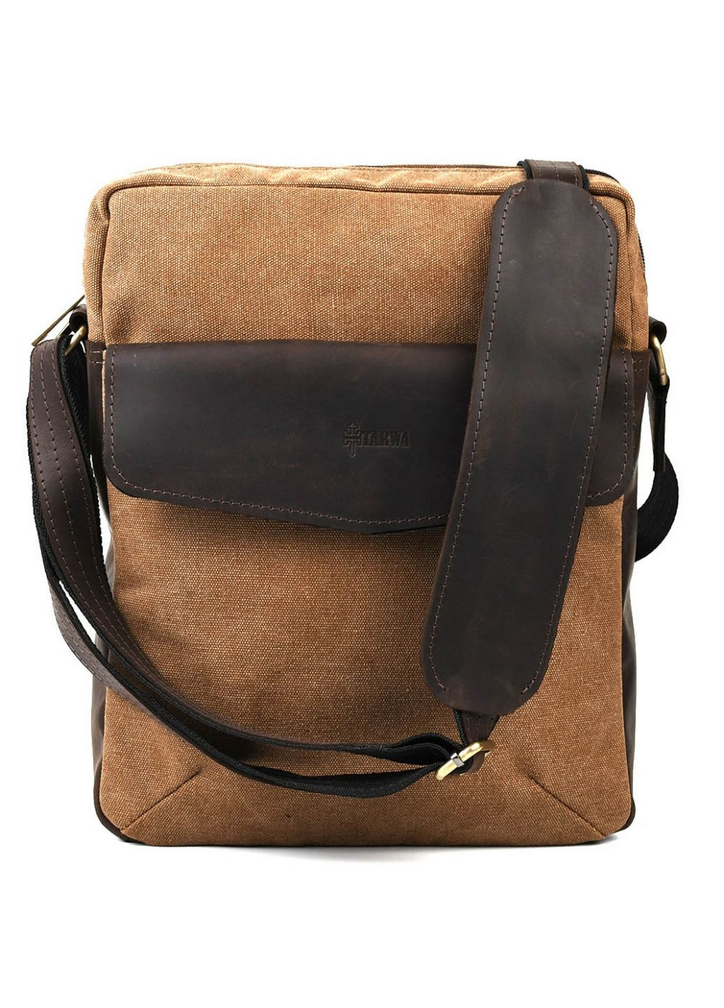 Чоловіча шкіряна сумка через плече 32х27х8 см TARWA (315873470)