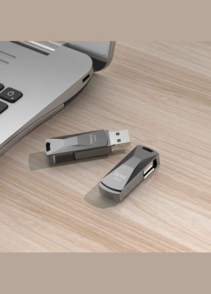 USB 3.0 Флешка для компьютера или ноутбука металлическая флешка 64ГБ UD5 64GB Hoco (335834161)