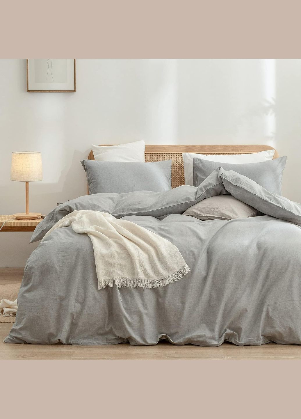 Комплект постельного белья, полуторный евро, вареный хлопок (Washed Cotton) Кондор (304574205)