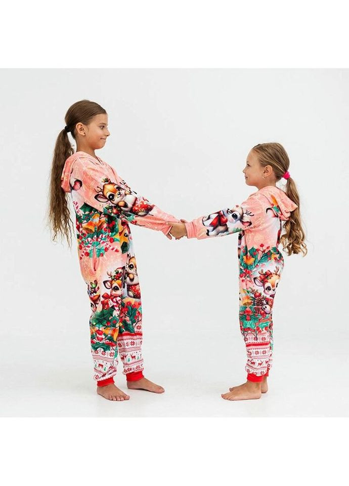 Кигуруми детский 3D Новогодний олененок 3893, 1, 146 17310 146, см FlexDress (324623757)