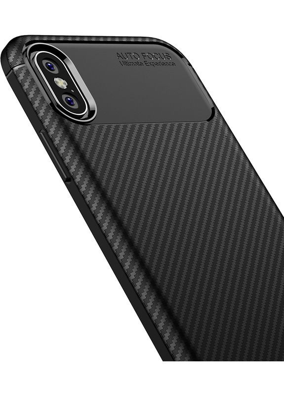 Чехолнакладка TPU Carbon Fiber 1,5mm Case Apple iPhone X/XS Black Toto (301836534)