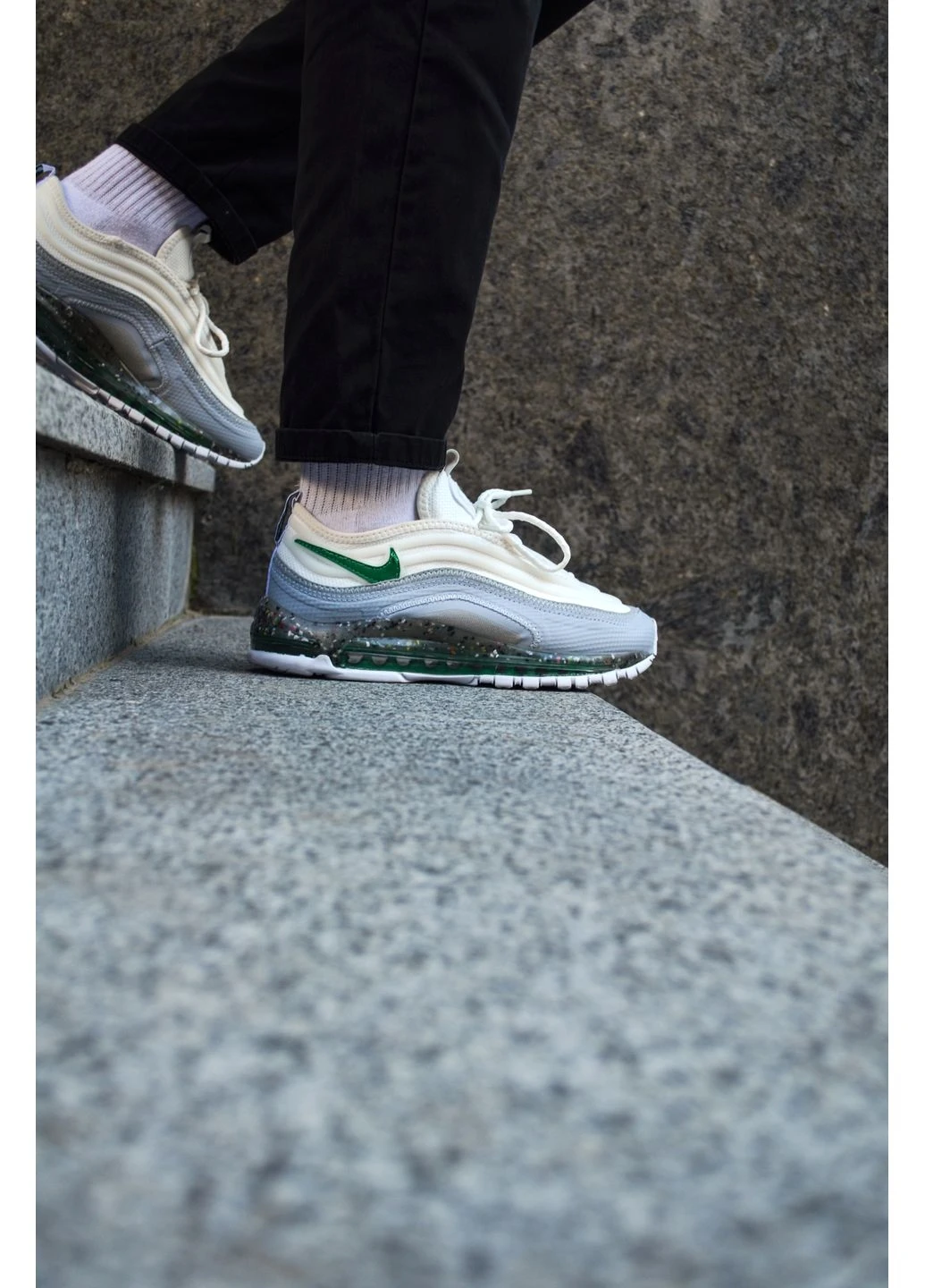Белые летние кроссовки nike 97 terrascape white black найк 97 тераскейп No Brand