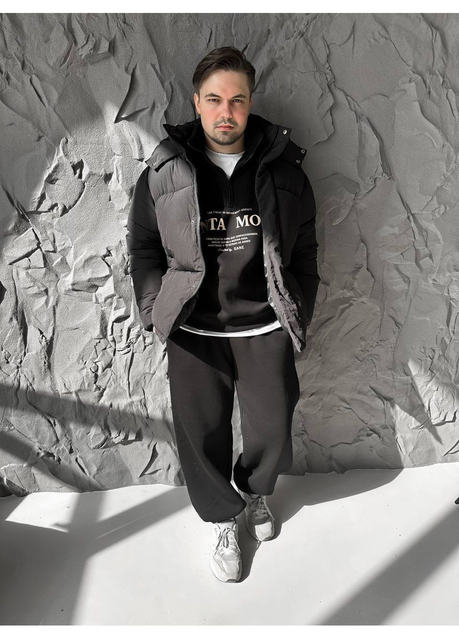 Черный зимний Пуховик Vakko