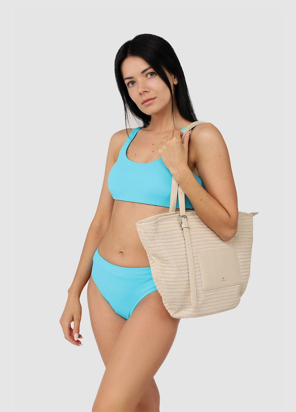 Блакитний літній плавки жіночі колір блакитний цб-00273045 Julla