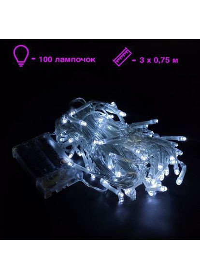 Гирлянда-штора 300х75 см MIC 100 лампочек светодиодная шторка ProDobro (367097841)