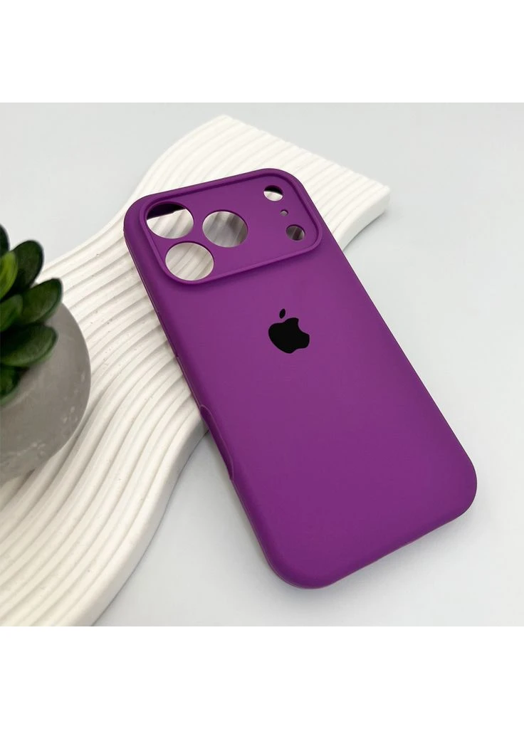 Силіконовий чохол з закритою камерою для iPhone 17 Pro Max Purple No Brand (379429524)