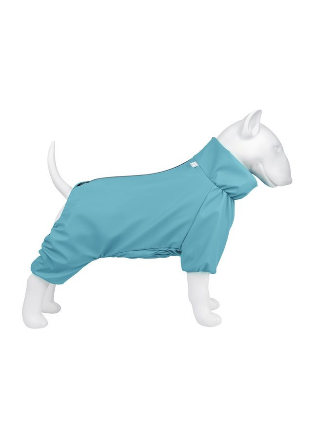 Дождевик для собак WAUDOG Clothes, водонепроницаемый,, В 69-72 см, С 47-50 см, голубой Collar (372162096)