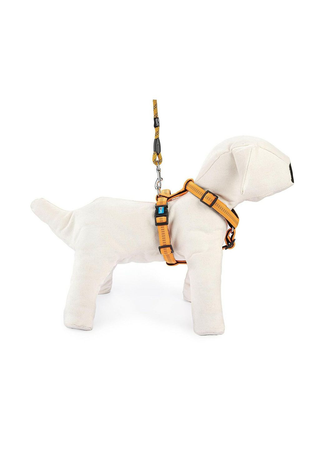 Регулююча шлея-нагрудник "Soft Style", нейлон, A-38-65см, B-53-86см, С-16-22см, ширина ремінця: 2см, L, Помаранчевий Happet (353303417)