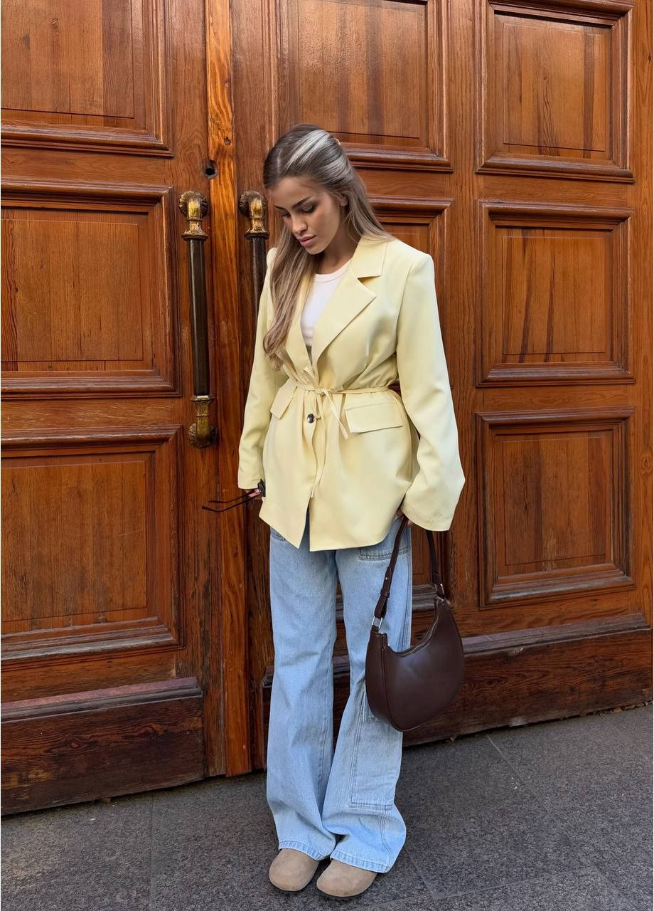 Подовжений піджак із костюмної тканини — ЗАМІР В ОПИСІ Vione (370285283)