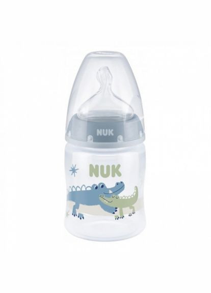 Пляшечка для годування NUK first choice plus крокодили 150 мл синя (270950343)