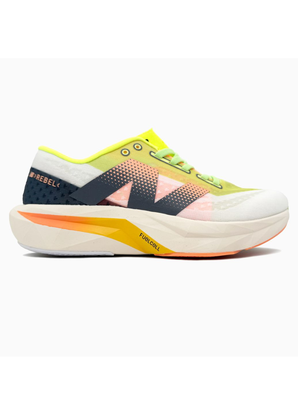КРОССОВКИ ЖЕНСКИЕ NEW BALANCE FUELCELL REBEL V4 LIME / ORANGE НЬЮ БЕЛАНС No Brand комбинированные демисезоны (368862096)