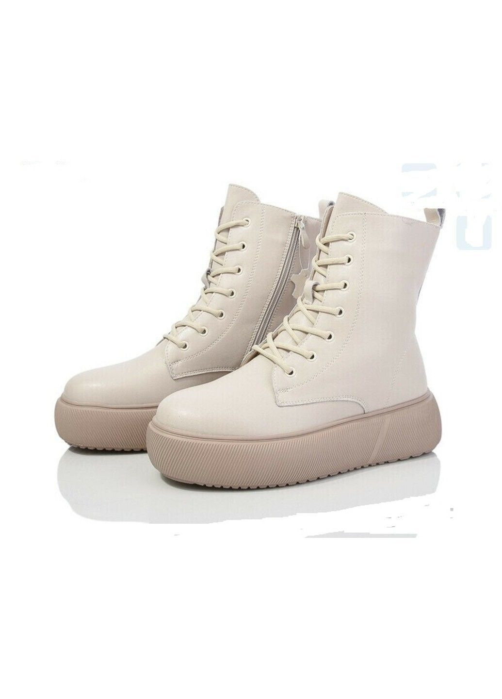 Черевики жіночі шкіряні зимові бежеві (CQ265) Seven (372854053)