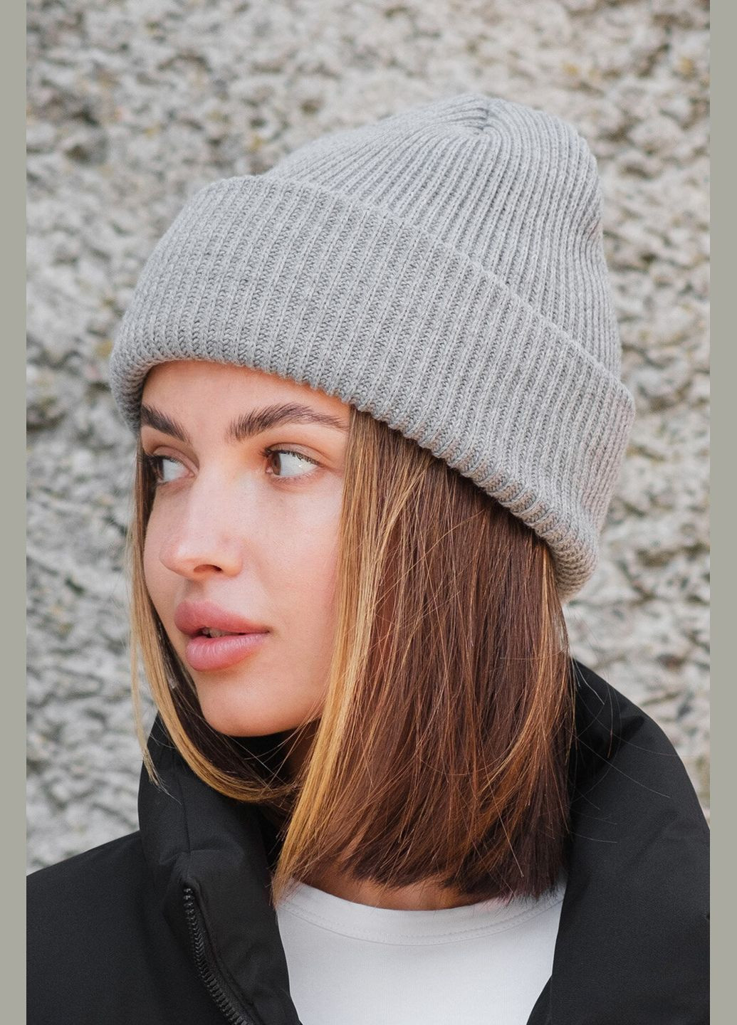 Жіноча подовжена шапка біні докер Dominic Without (305611016)