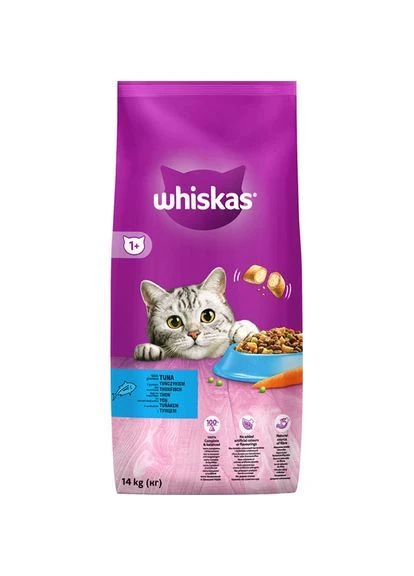 Сухий корм для дорослих котiв з тунцем 14 кг (000026412) Whiskas (387627381)
