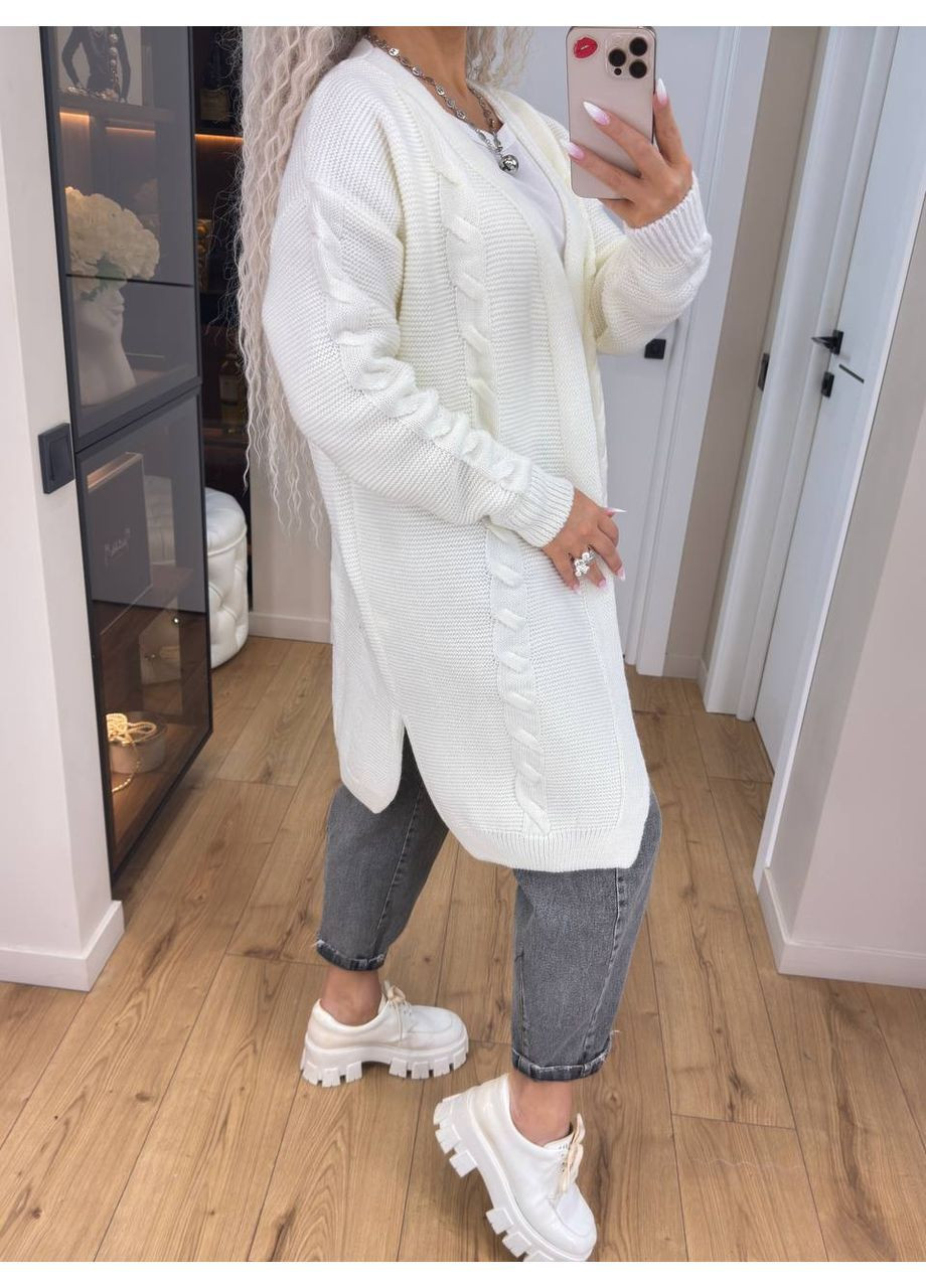 Жіночий кардиган із напіввовни No Brand (371410539)